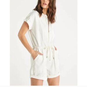 Etica Amie Romper Natural Beige Women's Small